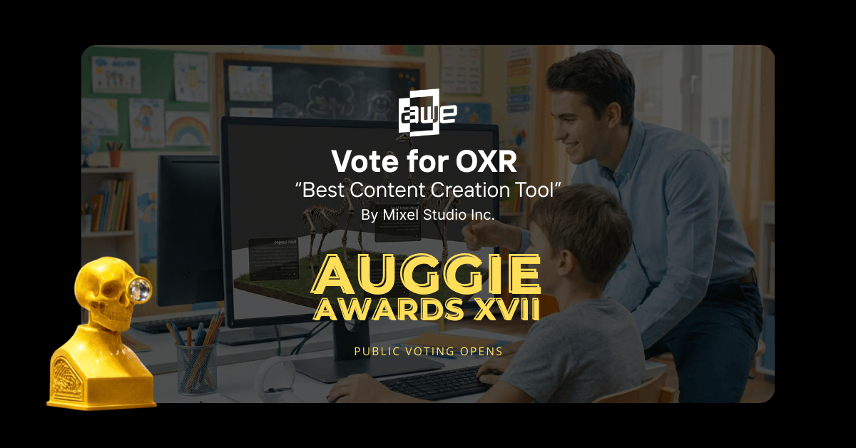 You are currently viewing OXR Nominated for AWE Auggie Awards 2026, Public Voting Now Open